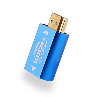 Imagem de SRhonyra Emulador HDMI EDID 4K Passthrough 4ª geração de alumínio ajuste Headlesskeep para interruptor divisor de vídeo extensor adaptador de passagem macho para fêmea acoplador HDMI fictício