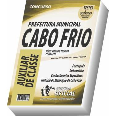 Imagem de Apostila Prefeitura De Cabo Frio - Auxiliar De Classe - Curso Oficial