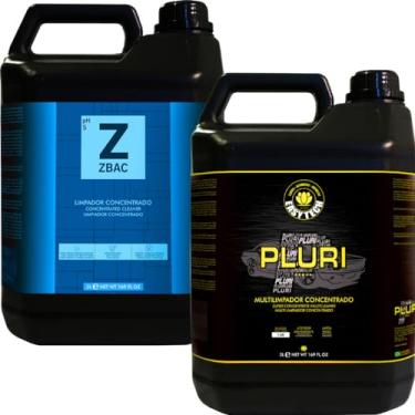 Imagem de Kit Pluri 5l Desengraxante Multilimpador Automotivo Easytech Zbac 5l Multilimpador Concentrado Apc Bactericida