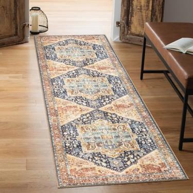 Imagem de Keen Home Design Tapete 5 x 25 cm – Passadeira lavável à máquina com suporte antiderrapante, ideal para corredor, entrada, cozinha, lavanderia - vintage, fácil de limpar, durável, tapete de pelo baixo