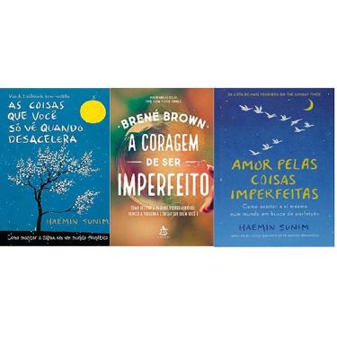 Imagem de Kit 3 livros coisas quando desacelera coragem imperfeito