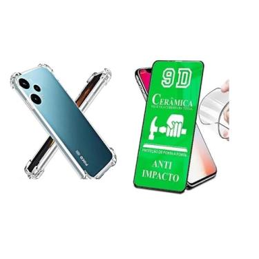 Imagem de Kit Capa Capinha Anti Impacto + Película Ceramica 9D Para Xiaomi Poco F5 5G