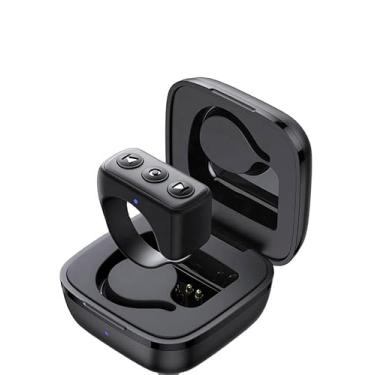 Imagem de TIK Tok Clicker Bluetooth para celular, câmera, controle remoto, sem fio, botão selfie, anel de rolagem, preto