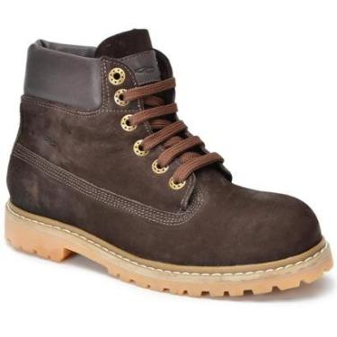Imagem de Bota cano curto masculino couro legitimo cor Café-Masculino
