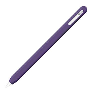 Imagem de UPPERCASE Design NimbleSleeve Capa protetora de silicone premium compatível com iPad Apple Pencil Pro e apenas de 2ª geração (roxo real)