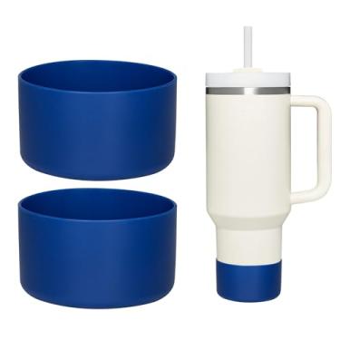 Imagem de HEYSKAY 2 peças de base protetora de silicone para botas Stanley Quencher Adventure 1,134 g e Stanley IceFlow 590 ml copo de 850 g e compatível com garrafas de água Hydro Sport de 350 a 680 g, Yeti e