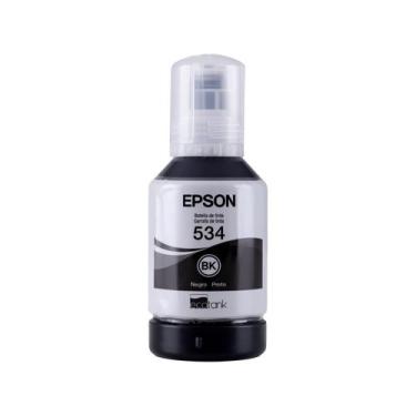 Imagem de Garrafa de Tinta Epson EcoTank T534120 Preta Original, Preto, 120ml