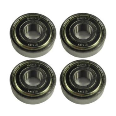 Imagem de 4 Rolamento 6201zz 2 Lados Blindado Aço Cromo - TOP-AR