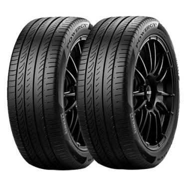 Imagem de Jogo 2 Pneus Pirelli Aro 17 Powergy 225/50R17 94V, 5 anos Contra Defei