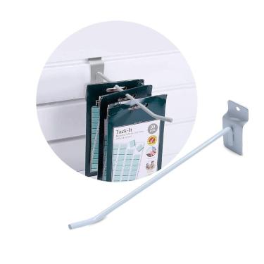 Imagem de Gancho Painel Canaletado 5cm com 100 Unidades Expositor Capinha Celular Ferramentas Loja Comércio