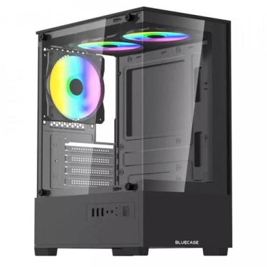 Imagem de Gabinete Gamer Bg-055 Hit Pro 3x Fan Rgb Vidro Temperado - BLUECASE