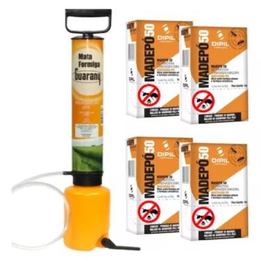 Imagem de Bomba Mata Formiga Polvilhadeira Guarany + 4kg Formicida Pó - GUARANI