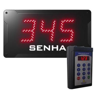 Imagem de Painel de Senha com 3 Dígitos de 10 cm + Teclado sem Fio - Michelangel