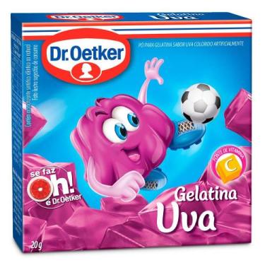 Imagem de Gelatina em Pó Dr. Oetker Sabor Uva 20g - DR.Oetker