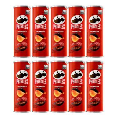 Imagem de Kit 10 Batata Pringles Churrasco 109g