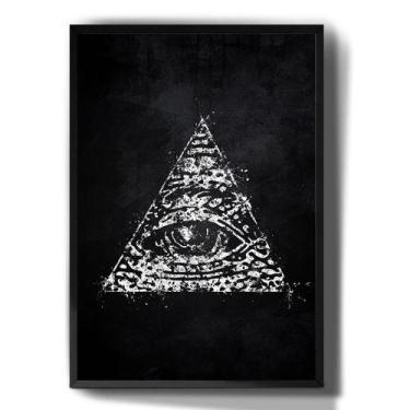Imagem de Quadro Decorativo Simbolo Iluminate Piramide Com Olho - Tribos