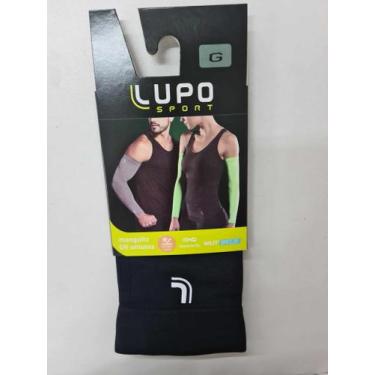 Imagem de Manguito Lupo Original Unissex Proteção UV-50, Lupo 15002., Preto, G