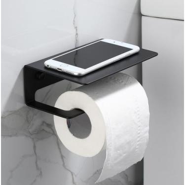 Imagem de Suporte Para Papel Higiênico De Parede Apoio Para Celular - DUKAP, Pre