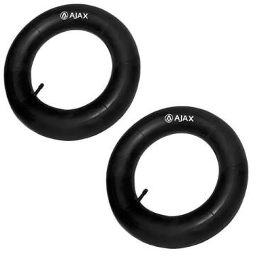Imagem de Kit 2 Câmara De Ar Carriola Carrinho Balão 3.25 Aro 8 Pol - Ajax