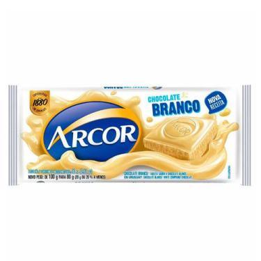 Imagem de Chocolate Branco Cremoso Tradicional Arcor Pacote 80g