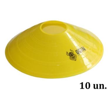 Imagem de Kit 10 Cones Chapéu Chinês Amarelo Pack com 10 - Odin Fit