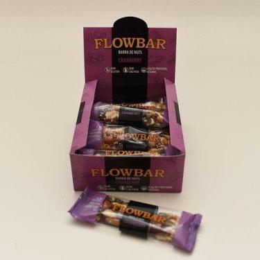 Imagem de Barra De Castanhas Cranberry Sem Glúten Sem Lactose 30g Com  - Flowbar