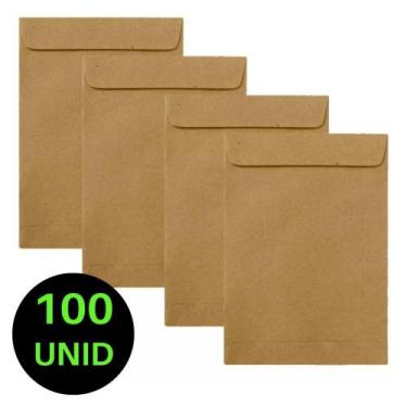 Imagem de Kit 100 Unidade Envelope Pardo Contrato de Escritório A4 - T10OFFICE