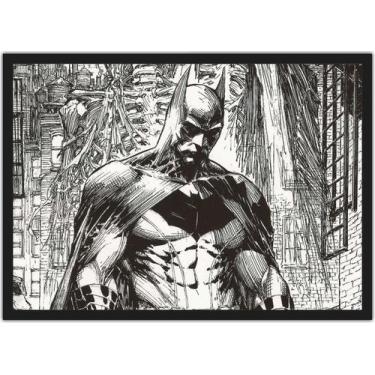 Imagem de Quadro Decorativo Batman Heróis Geek Decorações Com Moldura G03 - Vita