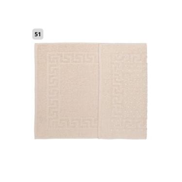 Imagem de Piso de Banheiro Emborrachado Grosso 100% Algodão MAFRATEX, Palha