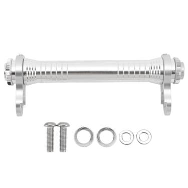 Imagem de Barra de Extensão de Roda de Ciclo Dobrável Ajustável, Haste de Extensão Leve Com Suporte de Carga Forte Com Design Telescópico Roda de Rolo Fácil para Passeio Suave (Prata)