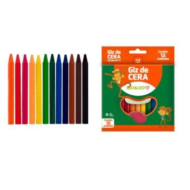 Imagem de Giz de Cera Fino 12 Cores Atacado 216 unidades Colorido - Lynx produçõ