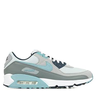 Imagem de Nike T nis masculino Air Max 90 platina pura/azul desgastado (DM0029 003), Platina pura/azul desgastado, 8