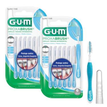 Imagem de Escova Interdental Proxa Brush 1.6 Media Azul C/12 Gum