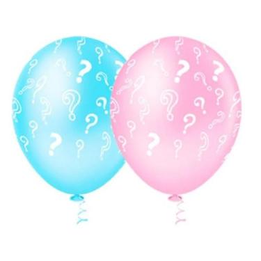 Imagem de Balão Látex Rosa e Azul Chá Revelação - Pacote com 25 Unidades - Pic P