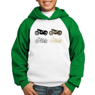 Imagem de Moletom Infantil Motorcycle Vector - Foca na Moda, Branco, Verde, 8