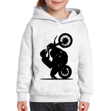Imagem de Moletom Infantil Moto Grau XT 660 - Foca na Moda, Branco, 14