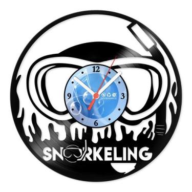 Imagem de Relógio De Parede Disco Vinil Esportes - Snorkeling - VES-104 - Modern