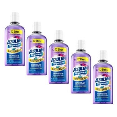 Imagem de Desinfetante Azulim Fragrância Lavanda Concentrado Kit 5, Desinfetante