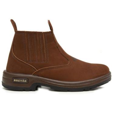 Imagem de Botina Masculina Agrícola Couro Nobuck Legítimo Exclusica - Bretão Boo
