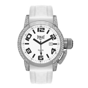 Imagem de Relógio Pulso Feminino Everlast Analógico Prova D'Água, Branco