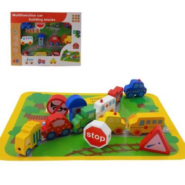 Imagem de Brinquedo Educativo Madeira Labirinto De Carros Trem Lúdico - Spider