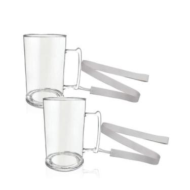 Imagem de Kit 8 Canecas Gel Com Cordão Acrílico - Krystalon