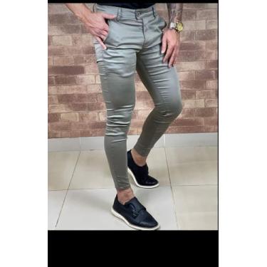 Imagem de Calça Super Skinny Masculina Elastano Lycra Linha Premium super luxo a