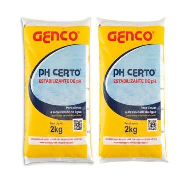 Imagem de Kit 2 PH Certo Genco Elevador Alcalinidade Estabilizador 2Kg