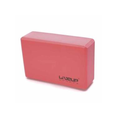 Imagem de Bloco de EVA Yoga Pilates Rpg 22,8x15,2x7,6cm Liveup Sports, Vermelho