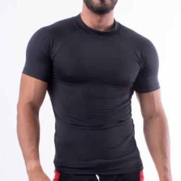 Imagem de Camisa Térmica Manga Curta Treino  ESPORTE - Dythelin Modas, Preto, P