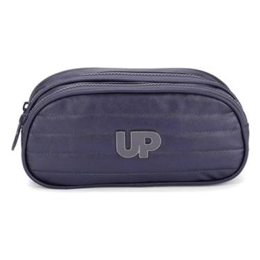 Imagem de ESTOJO CRINKLE METALIZADO DUPLO ESCOLAR LUXCEL ET47246UP Azul - UP4YOU