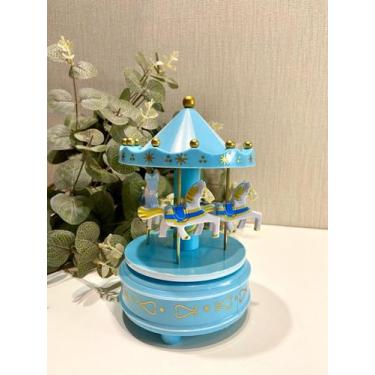 Imagem de Carrossel Musical Caixinha de Música Quarto Bebê  - CHARTI, AZUL