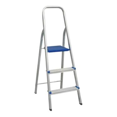 Imagem de Escada Doméstica Alumínio 3 Degraus Real Escadas - 48