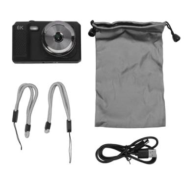 Imagem de Câmera Digital para Fotografia, Câmera Compacta HD de 48 MP, Câmera Com Foco Automático Com Zoom Digital 16X, Câmera Portátil de Viagem para Adolescentes, Meninos, Meninas (Preto)